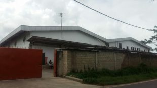 Gudang milik PT.SSPB di jalan Ketapang, Kelurahan Air Item, Kecamatan Bukit Intan, Kota Pangkalpinang (dok. KM)