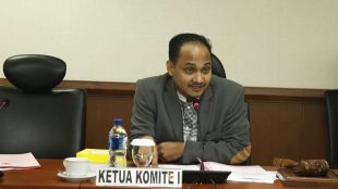Ketua Komite I DPD RI, Fachrul Razi dalam rapat dengan Direktorat Jenderal Pemasyarakatan Kementerian Hukum dan Hak Asasi Manusia (Kemenkumham), di Kompleks Parlemen, Senayan, Jakarta, Senin 17/6/2019
