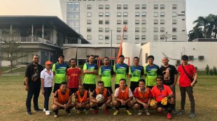 Pertandingan persahabatan futsal PWI Kota Bogor dengan HARRIS Hotel Sentul, Rabu 24/7/2019 (dok. KM)