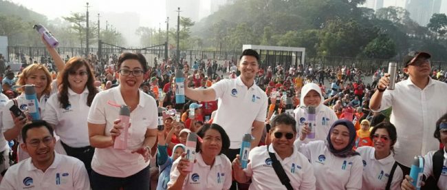 Deputi Bidang Koordinasi SDM, Iptek dan Budaya Maritim Safri Burhanuddin mengajak masyarakat menggunakan tumbler dalam 