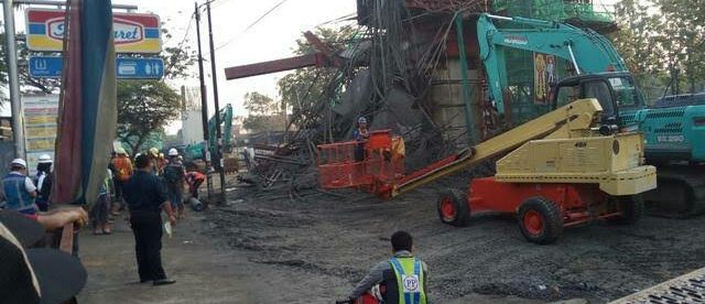 Kondisi Jalan KH Sholeh Iskandar pasca kecelakaan proyek Tol BORR yang menumpahkan beton (dok. KM)