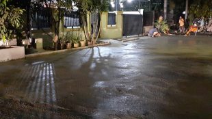 Lokasi Pengecoran di perumahan Harapan Indah Jl. Kenanga Indah RT05/19.Kelurahan Pejuang Medan Satria Kota Bekasi (dok. KM)