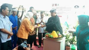 Acara "ground breaking" pekerjaan pembangunan Gedung Perawatan Blok 3 RSUD Kota Bogor, Rabu 31/7/2019 (dok. KM)
