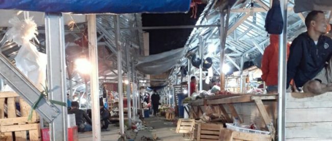 Kondisi Pasar Sukasari Kota Bogor Yang Sepi Pembeli (dok. KM)