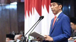 Presiden Joko Widodo menyampaikan Pidato RUU APBN Tahun Anggaran 2020 pada Rapat Paripurna Pembukaan Masa Sidang I DPR RI Tahun Sidang 2019-2020 di Gedung Nusantara MPR/ DPR/ DPD RI,Â  Jakarta, Jumat, 16/8/2019.
