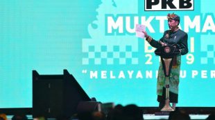 Presiden Joko Widodo membuka Muktamar PKB di Bali, Selasa 20/8/2019 (dok. KM)