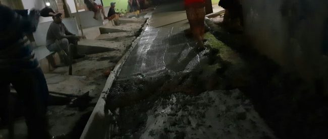 Lokasi pengecoran jalan di wilayah Jl. Kecapi 1 RT 005/013 Kelurahan Wanasari, Cibitung, Kabupaten Bekasi (dok. KM)