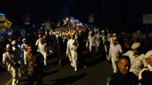 Pawai "Sejuta Obor" FPUIBR di Ciawi, Kabupaten Bogor, Jumat malam 30/8/2019 (dok. KM)