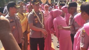 Mantan kasubdit ll Disreskrimus polda jateng AKBP Teddy Fanani resmi menjabat kapolres subang