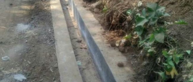 Pembangunan drainase di Desa Cigadog, Kecamatan Cisalak, Subang (dok. KM)