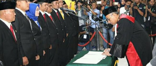 Pelantikan Anggota DPRD Subang 2019-2024, Rabu 3/9/2019 (dok. KM)