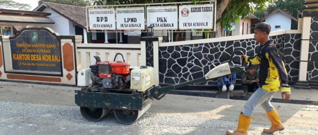 UPTD Pabuaran kerjakan pemeliharaan jalan Kabupaten Marengmang-Wanakerta (dok. KM)
