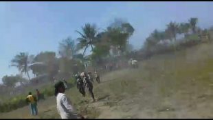 Warga melakukan demo menolak pemagaran Lapangan Tembak Dislitbangad, Rabu 11/9/2019