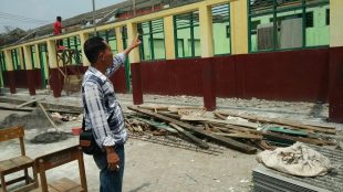 Proyek rehabilitasi SDN Leuweung Kolot 02, Kecamatan Cibungbulang, Kabupaten Bogor (dok. KM)