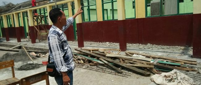 Proyek rehabilitasi SDN Leuweung Kolot 02, Kecamatan Cibungbulang, Kabupaten Bogor (dok. KM)