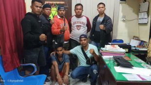 Residivis jambret saat diamankan Timsus Gurita Polres Tanjungbalai (dok. KM)