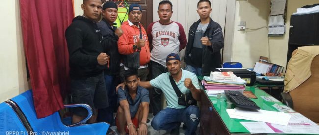 Residivis jambret saat diamankan Timsus Gurita Polres Tanjungbalai (dok. KM)