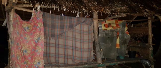 Tempat tinggal Da Bit, warga Blang Bintang yang terlantar, Minggu 22/9/2019 (dok. KM)