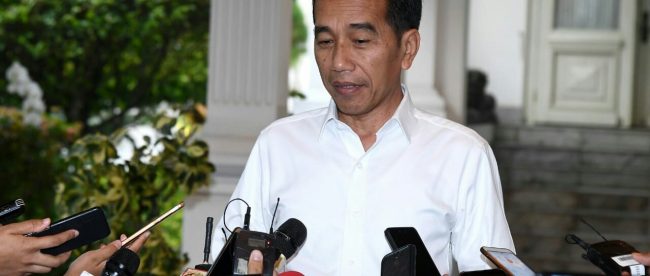 Presiden Joko Widodo memberikan keterangan pers di Istana Negara, Jakarta 23/9/2019 (dok. KM)