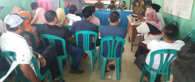 Rapat penetapan DPT Pilkades 2019 di Desa Lumpang, Kecamatan Parungpanjang, Senin 30/9/2019 (dok. KM)