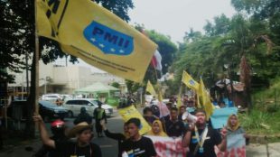 Aksi Unjuk Rasa PMII Kota Bogor Beberapa Waktu Lalu (dok. KM)