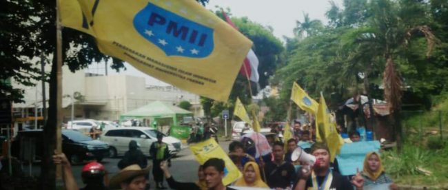 Aksi Unjuk Rasa PMII Kota Bogor Beberapa Waktu Lalu (dok. KM)