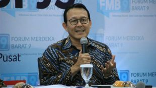 Dirut BPJS, Fachmi Idris Dalam Acara Diskusi Bertajuk Tarif Iuran BPJS di Jakarta, 7/10/2019 (dok. KM)