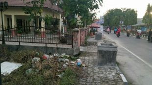 Kondisi salah satu trotoar di Kota Tanjungbalai, Sumatera Utara (dok. KM)