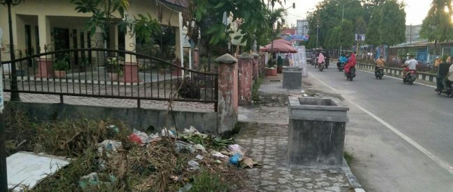 Kondisi salah satu trotoar di Kota Tanjungbalai, Sumatera Utara (dok. KM)
