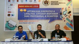 Rakerda PWI Kota Bogor di Hotel Salak Pajajaran, Kota Bogor, Sabtu 5/10/2019 (dok. KM)