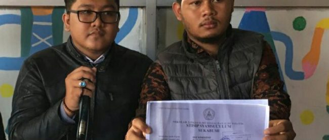 Konferensi pers mahasiswa soal dugaan ijazah palsu Wakil Ketua DPRD Kota Bogor (dok. KM)