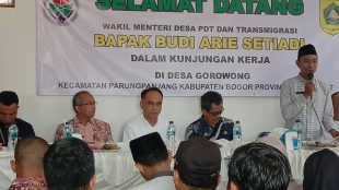 Kunjungan Wakil Menteri Desa PDTT ke Desa Gorowong, Rumpin, Kabupaten Bogor, Jumat 22/11/2019 (dok. KM)
