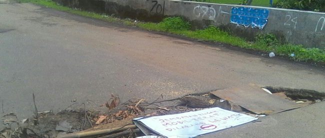 Kodisi Jembatan Pewayang, ruas jalan Cipunagara-Cibogo, Kabupaten Subang (dok. KM)