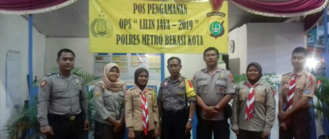 Petugas Pospam Bekasi Kota Yang Bersiaga Hingga 1 Januari 2020 (dok. KM)