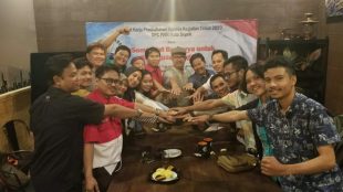 Suasana Akrab Pengurus DPC PWRI Kota Depok Usai Pelaksanaan Raker 2019, Senin 30/12/2019 (dok. KM)