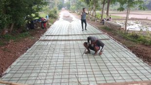 Pekerjaan ruas jalan Bendungan-Pangsor, Kec. Pagaden Barat, Subang (dok. KM)