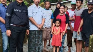 Sosialisasi waspada bencana dan pemantauan pembangunan swadaya jalan Ciseeng-Cibeuteung Muara (dok. KM)