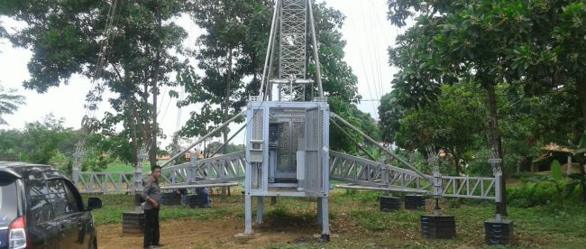 Tower di Dusun Turi RT 02/01 Desa Cikaum Timur, Kecamatan Cikaum, Subang (dok. KM)