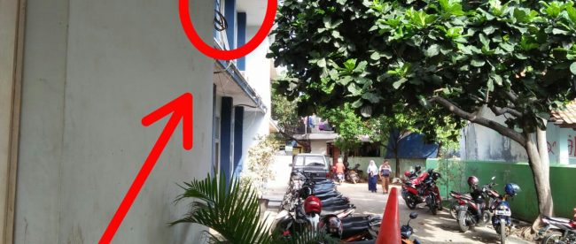 CCTV mati di halaman belakang Dinas Bina Marga dan Sumber Daya Kota Bekasi Jl. Lapangan Tengah Kelurahan Margahayu Bekasi Timur (dok. KM)