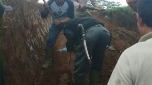 Pembangunan jalan akses di Desa Ponggang, Kabupaten Subang (dok. KM)