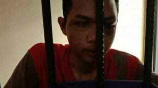 Ariyanto (22) yang ditahan setelah dituduh memukul anggota kepolisian saat aksi demo mahasiswa pada akhis September 2019 lalu (Istimewa)