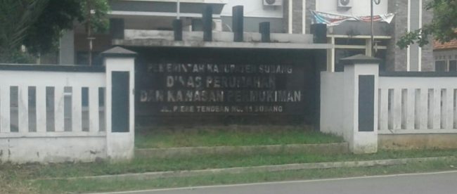 Kantor Dinas Perumahan dan Kawasan Pemukiman (DPKP) Kabupaten Subang (dok. KM)
