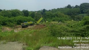 Aktivitas Galian C yang diduga tidak berizin di Kelurahan Tanah Sareal, Kota Bogor (dok. KM)