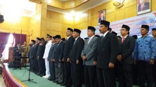 Pelantikan PNS dan kepala dinas baru di jajaran Pemko Langsa, Selasa 10/3/2020 (dok. KM)