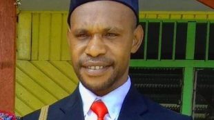 Simon Petrus Pekey, Ketua 1 DPRD Kabupaten Dogiyai, Papua. (dok. KM)