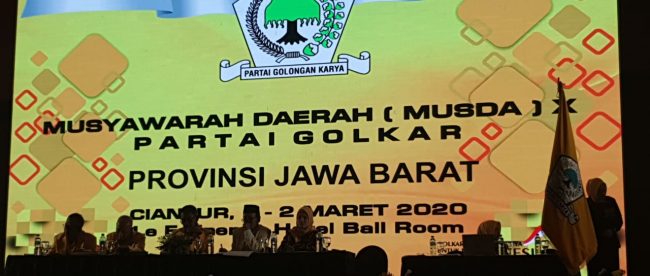 MUSDA X Partai Golkar Jawa Barat di Cianjur, Minggu 1/3/2020 (dok. KM)