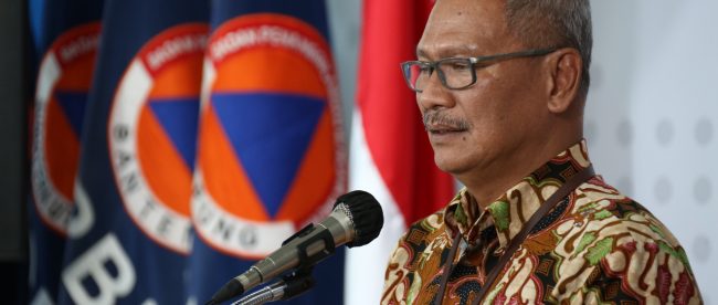 Jubir Pemerintah untuk penanganan wabah COVID-19 Achmad Yurianto dalam konferensi pers, Kamis 27/3/2020 (dok. KM)