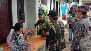 Kegiatan Sosial Pembagian Sembako Ormas BBRP di Ciomas, Kabupaten Bogor, 10/4/2020 (dok. KM)