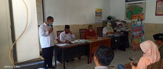Pembentukan tim relawan covid-19 di Desa Margahayu, Sunabg, Rabu 1/4/2020 (dok. KM)