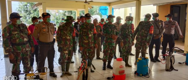 Persiapan penyemprotan disinfektan di Pamarayan, Serang, Rabu 1/4/2020 (dok. KM)